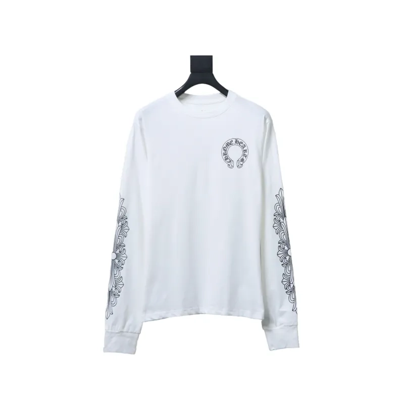Chrome Hearts Matty Boy Shoulder Logo Crewneck White