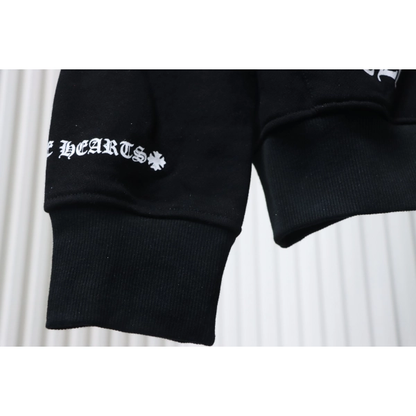 Chrome Hearts  Cuffs Sanskrit Printed Zipper Jacket Black