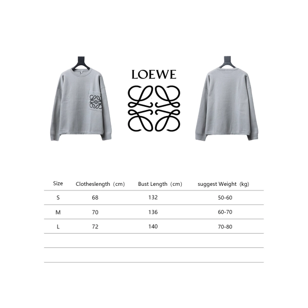 Loewe Pocket Printed Sweater 24Fw  grey
