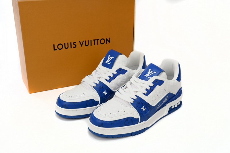 Pkkicks God Batch LOUIS VUITTON White Blue 1AANEV