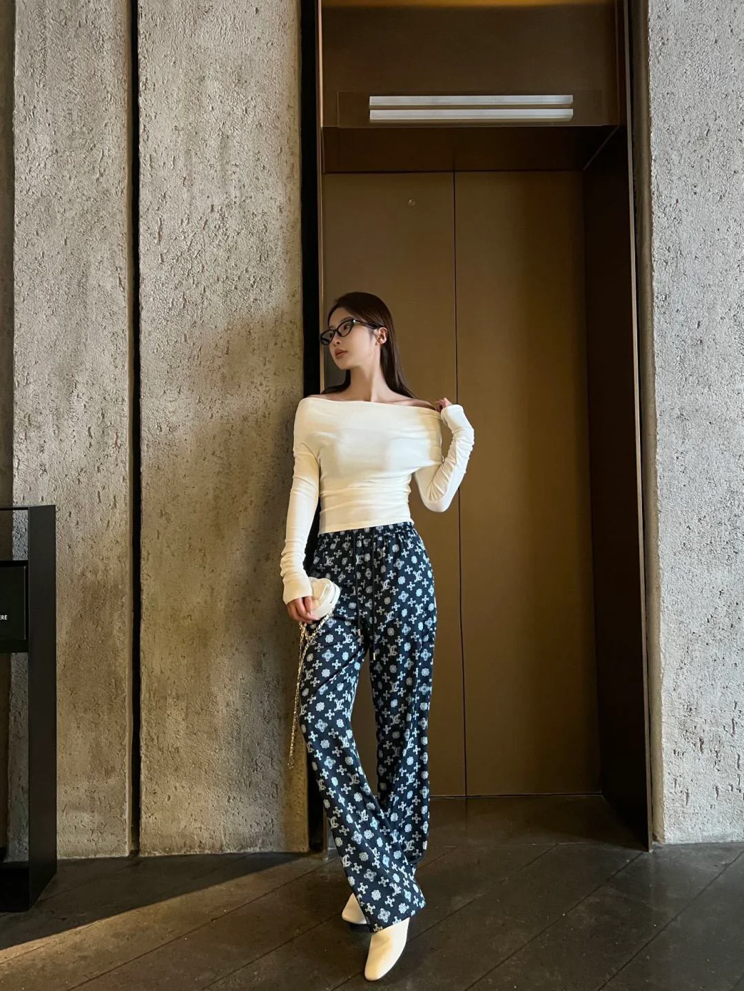 Louis NEW printed straight leg pants