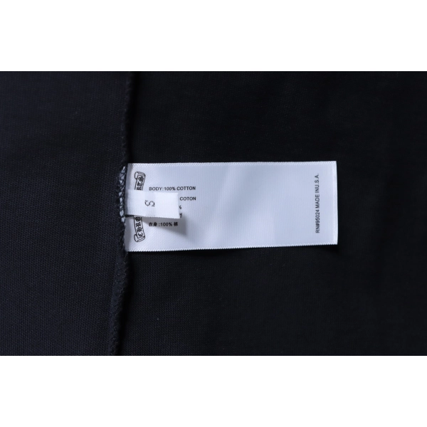 Chrome Hearts Sanskrit Cross Embroidery Crew Neck T-Shirt black