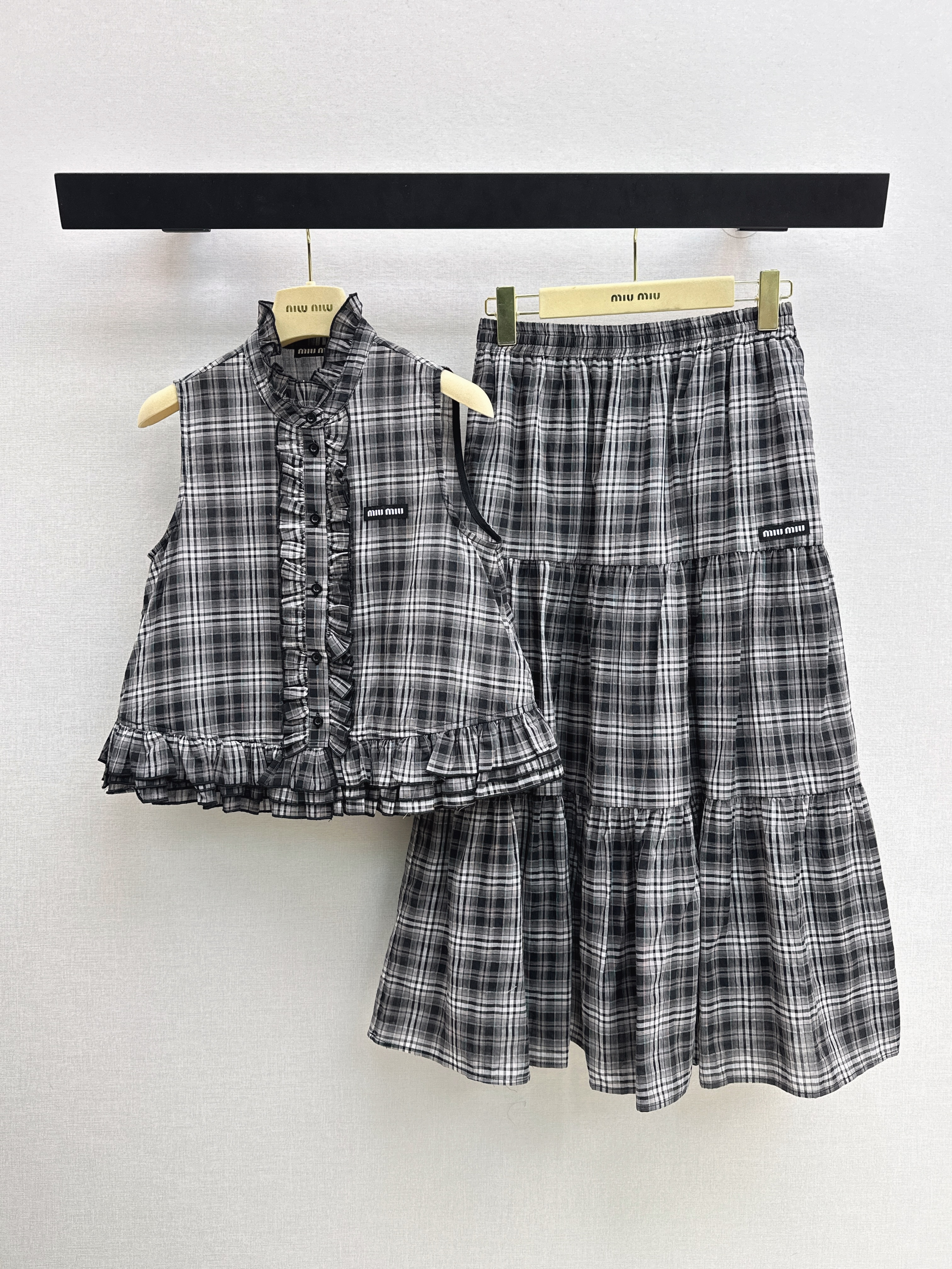 Miu New plaid suit