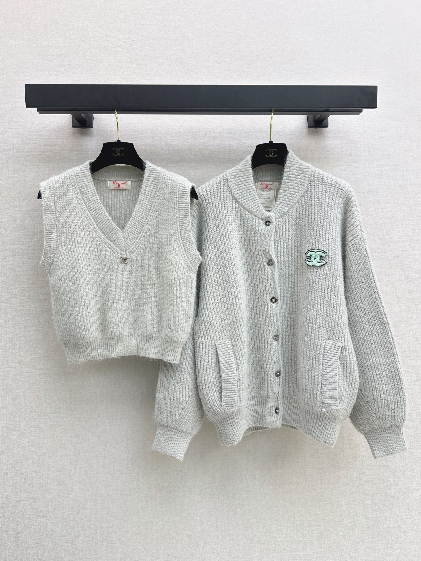 Chan New Vest + Cardigan Set