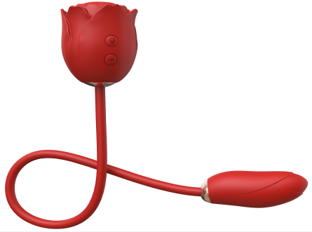 Rose-Shaped Sucking, Pulsating, and Vibrating Egg