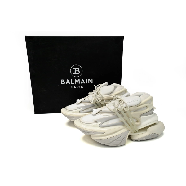 BALMAIN Multikolor Buty sportowe All White YM1VJ309