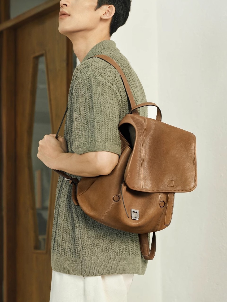 The Vintage Vegetable-Tanned Leather Backpack