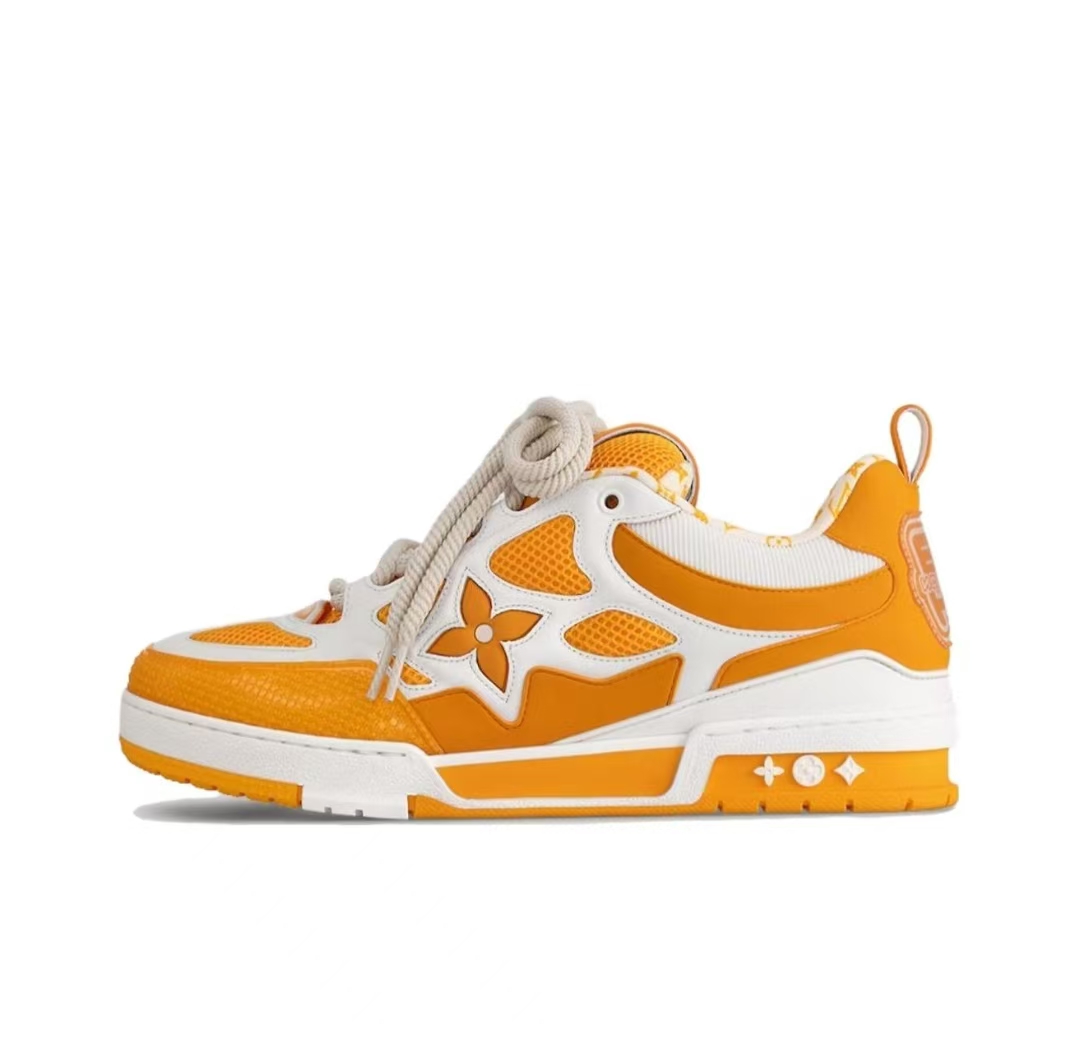 Pkkicks God Batch Louis Vuitton LV Skate Sneaker Yellow White