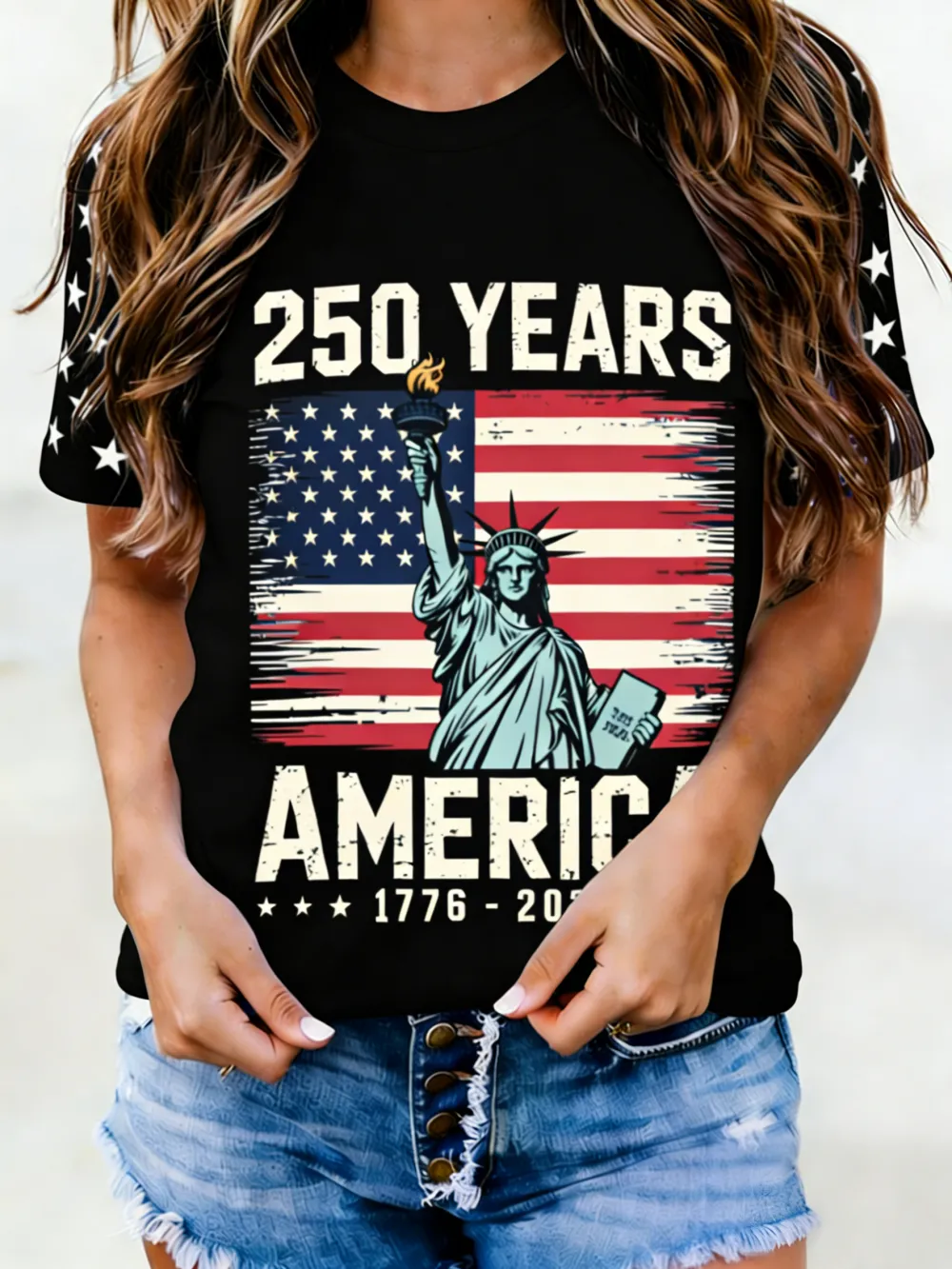 250 Years America Statue of Liberty T-Shirt