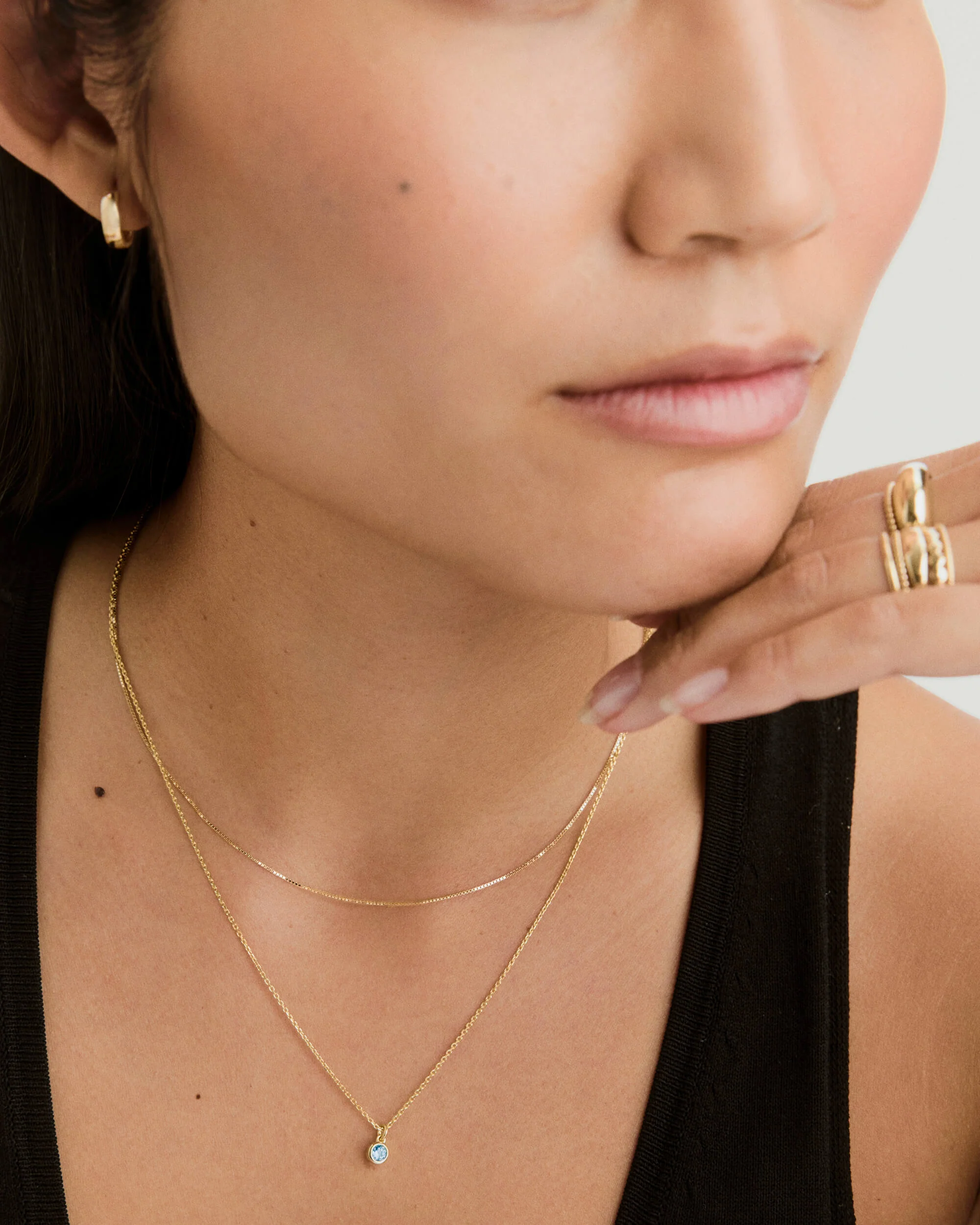 Sia Birthstone Pendant Necklace