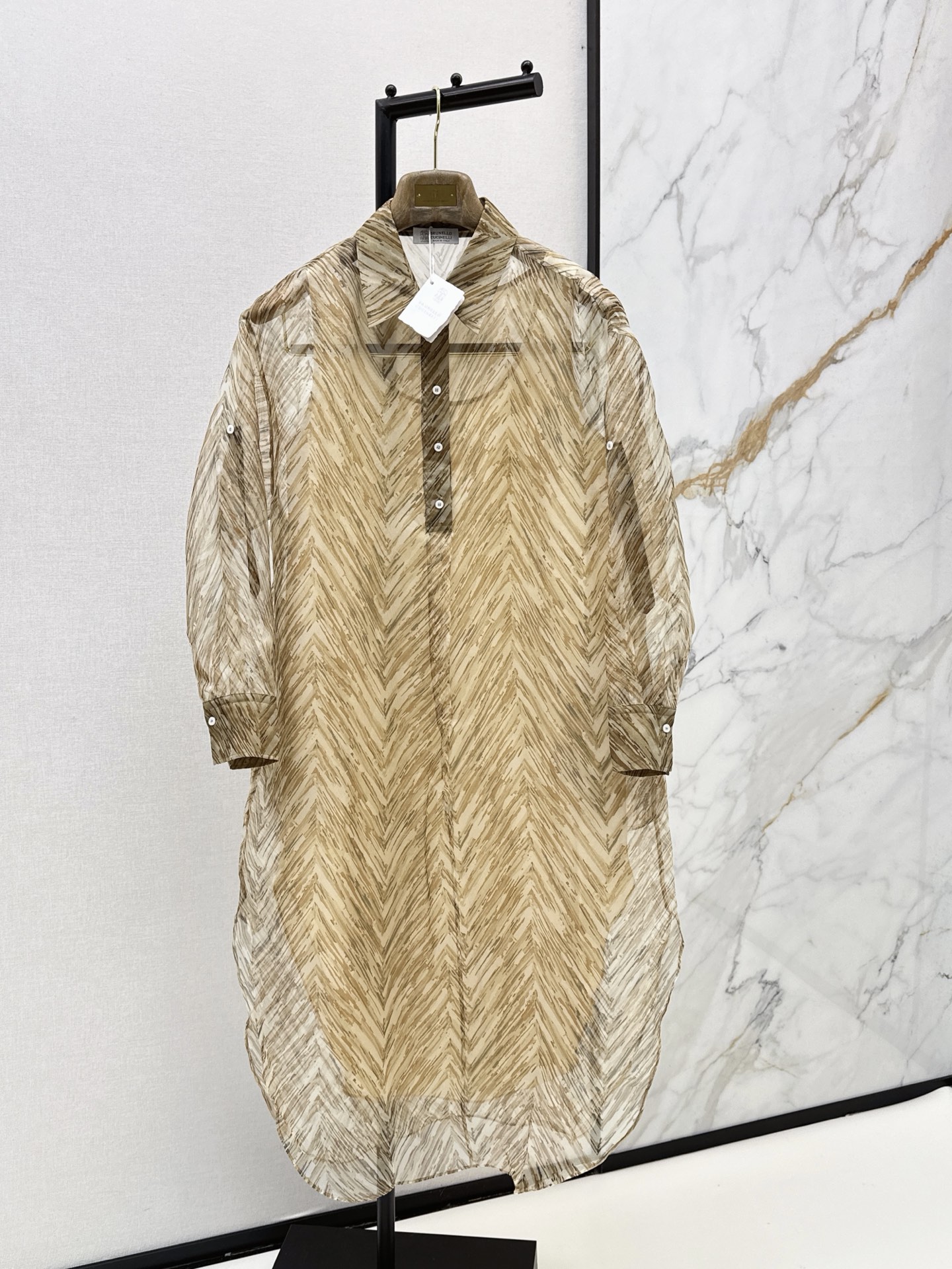 Brun New Printed shirt dress
