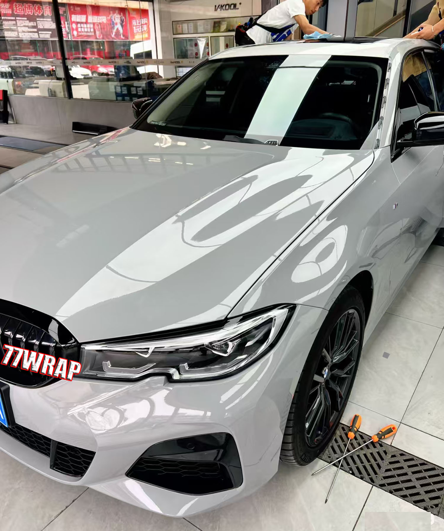 (PET) Ultra Glossy Crystal Car Vinyl Wrap Sticker Bubbles Free