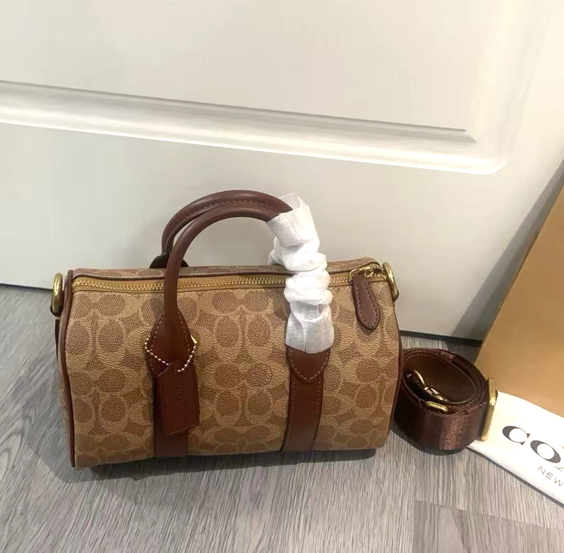 COACH CCF49 Compass Bag 25, Signature Canvas, Crossbody Bag