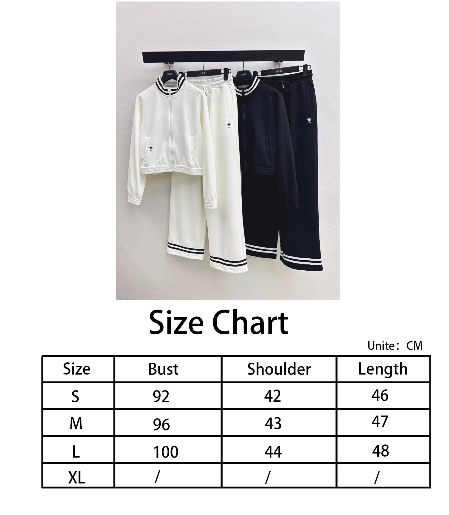 CD NEW bee embroideryjacket+straight pants set