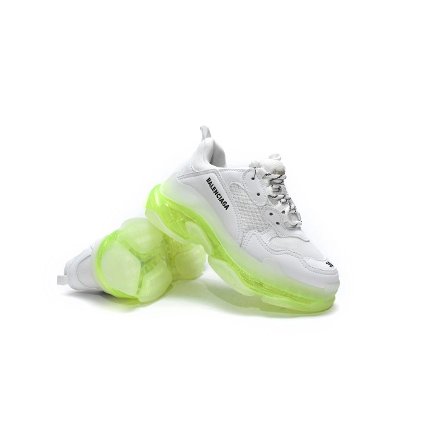 Balenciaga Triple S White Green 544351 W0901 9010