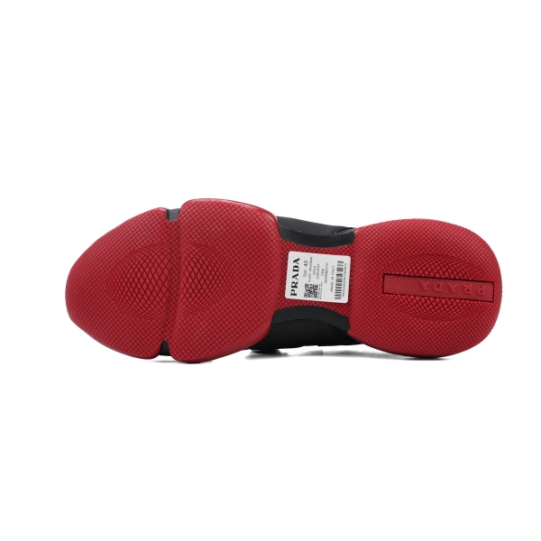 Prada Cloudbust Velcro sneakers Black and Red