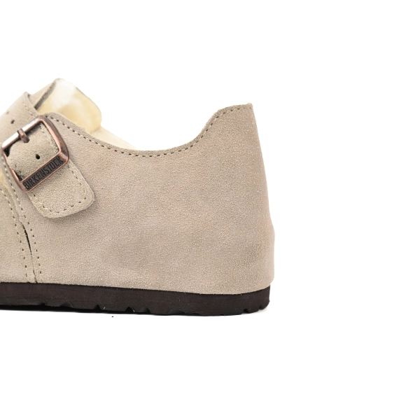 Birkenstock London Shearling Kith Faded Beige E14D010N6L