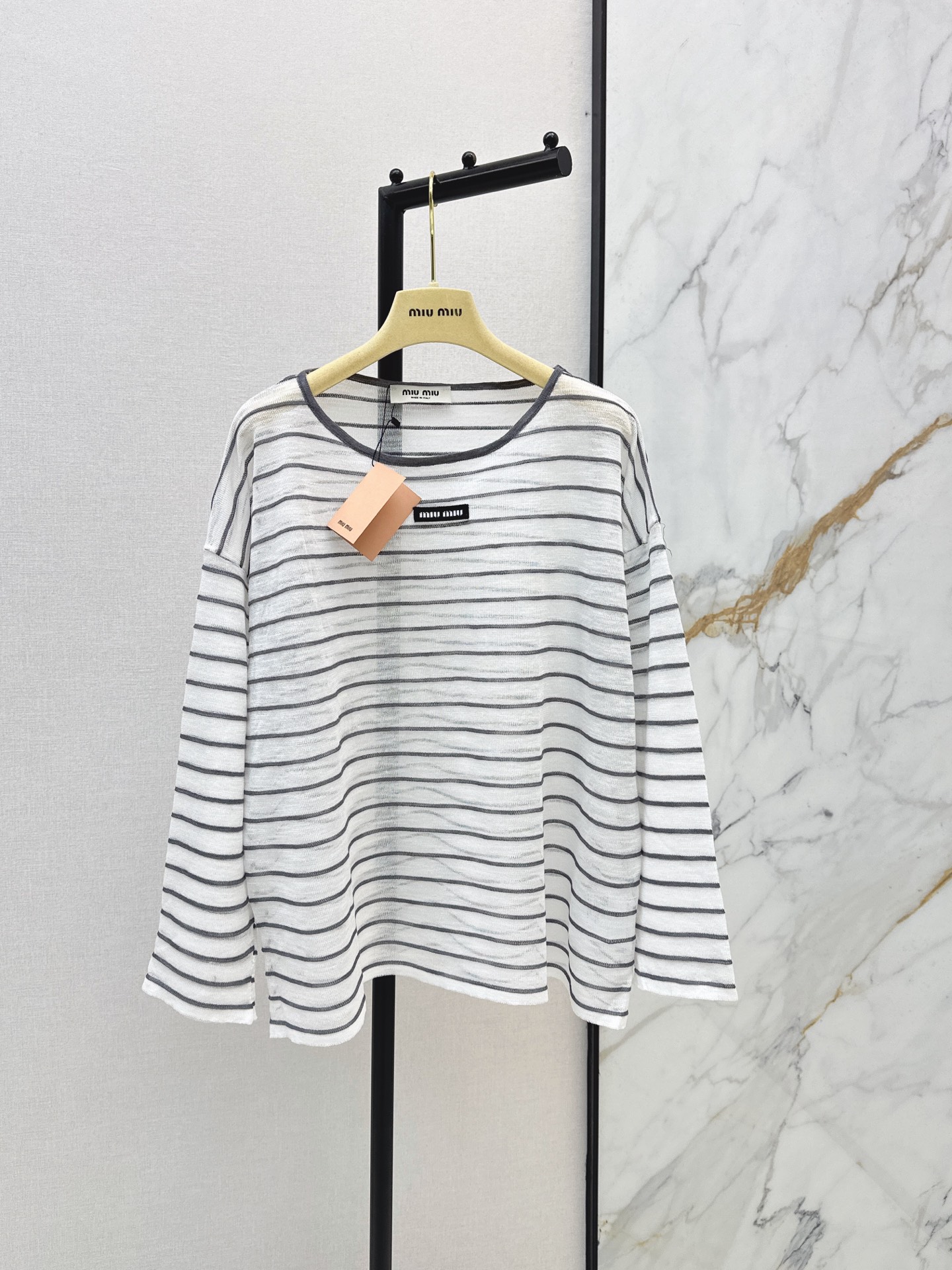 Miu New stripes knitwear