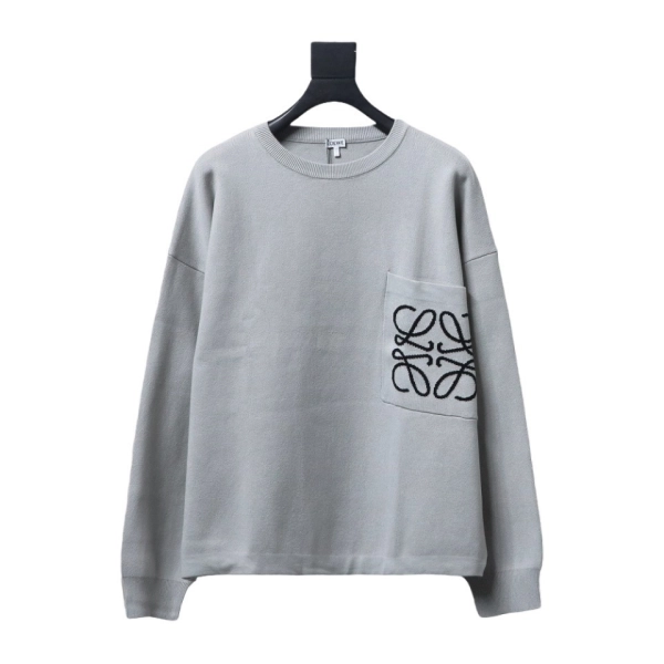 Loewe Pocket Printed Sweater 24Fw  grey