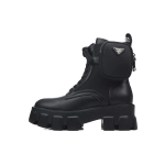 Prada Monolith thick soled Martin boots black