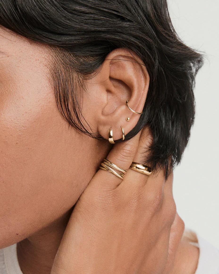 Bold Huggie Hoops