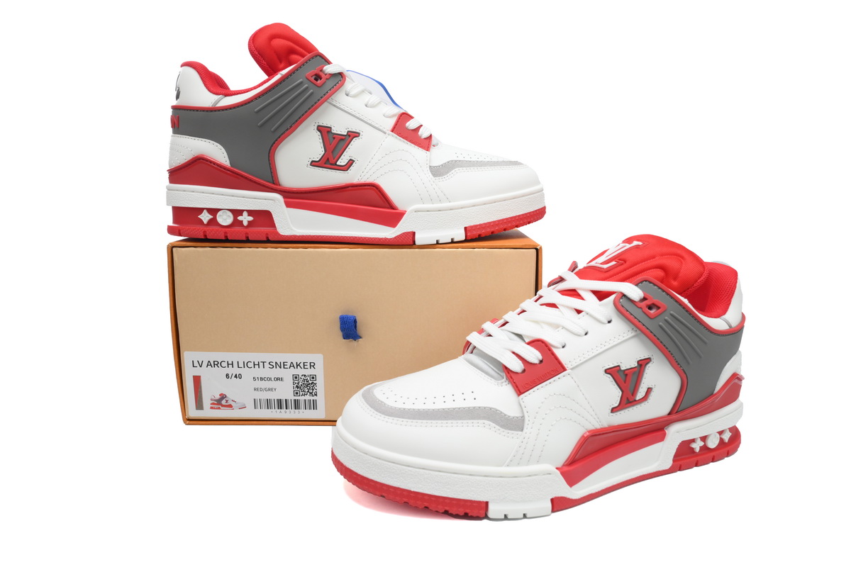 Pkkicks God Batch LOUIS VUITTON Trainer White Red