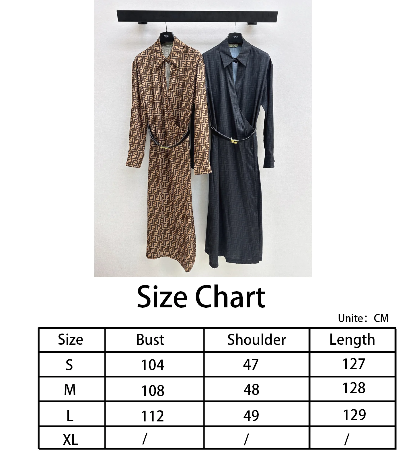 Fend NEW silk dress with belted