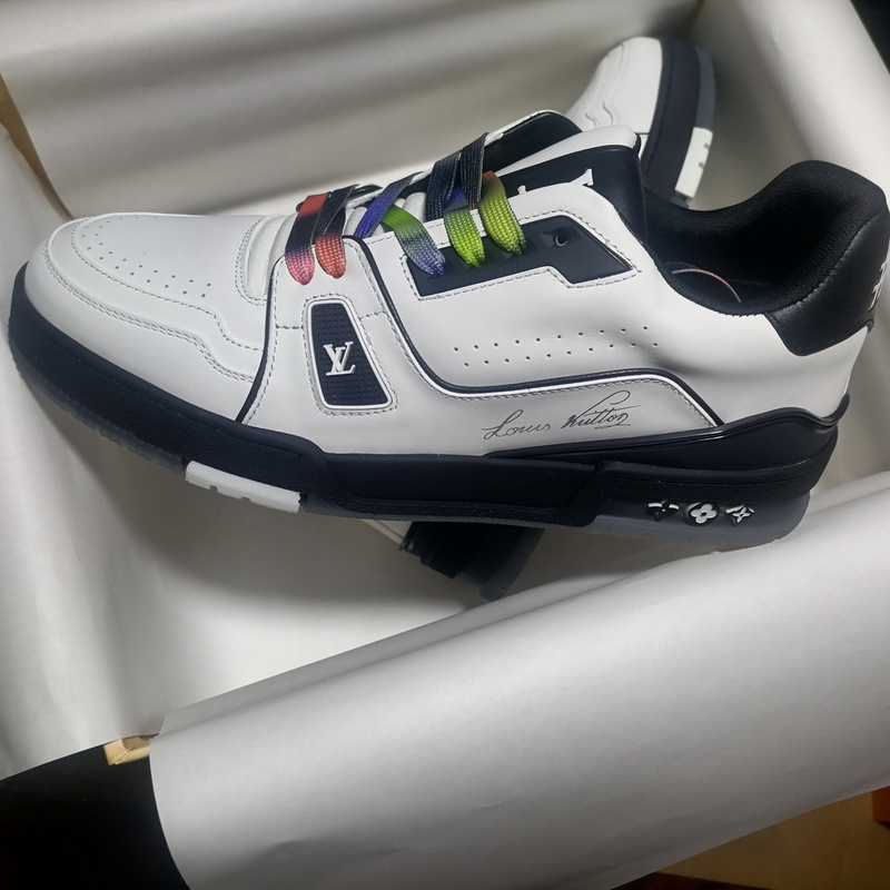 Pkkicks God Batch LOUIS VUITTON Trainer Black White 1A9ADA