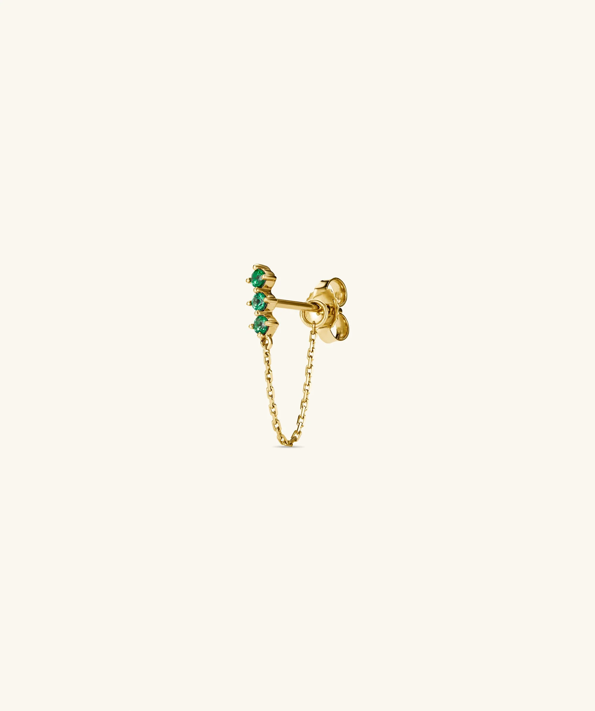 Single Trio Chain Stud