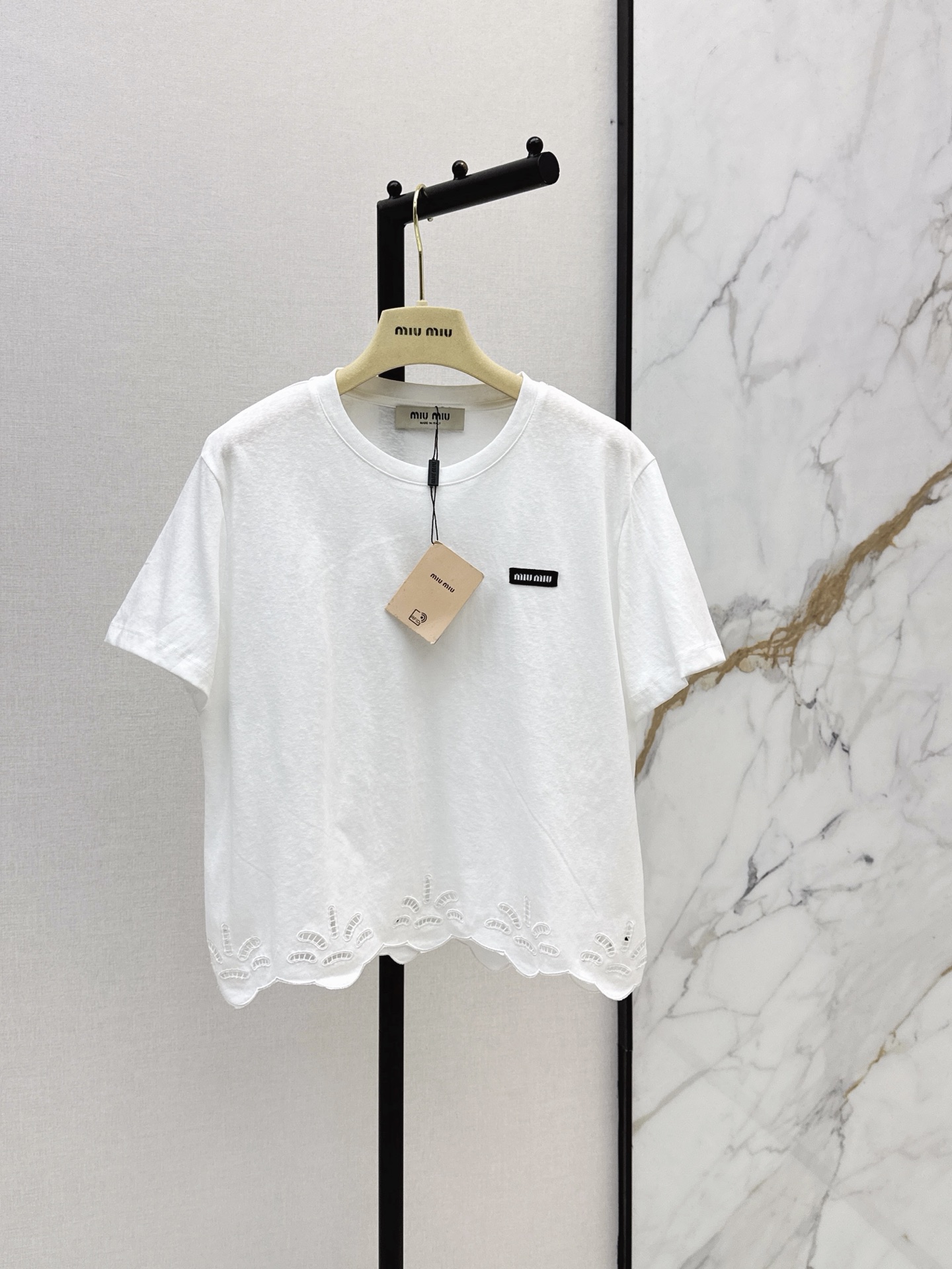 Miu New Embroidered T-shirt