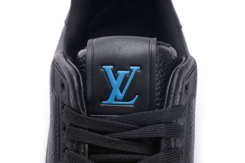 Pkkicks God Batch LOUIS VUITTON Trainer Black Litchi Pattern FD0226