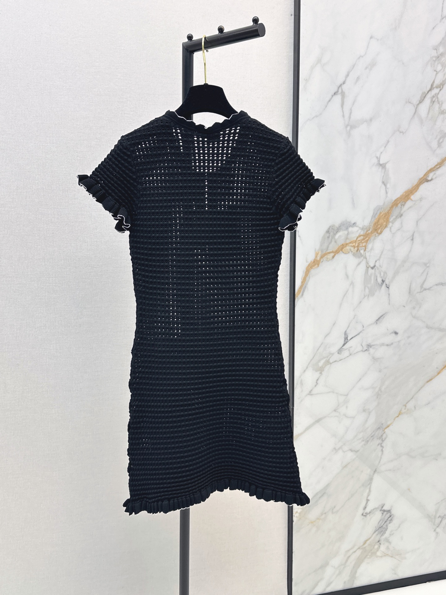 Chan New Hollow-out knitted dress