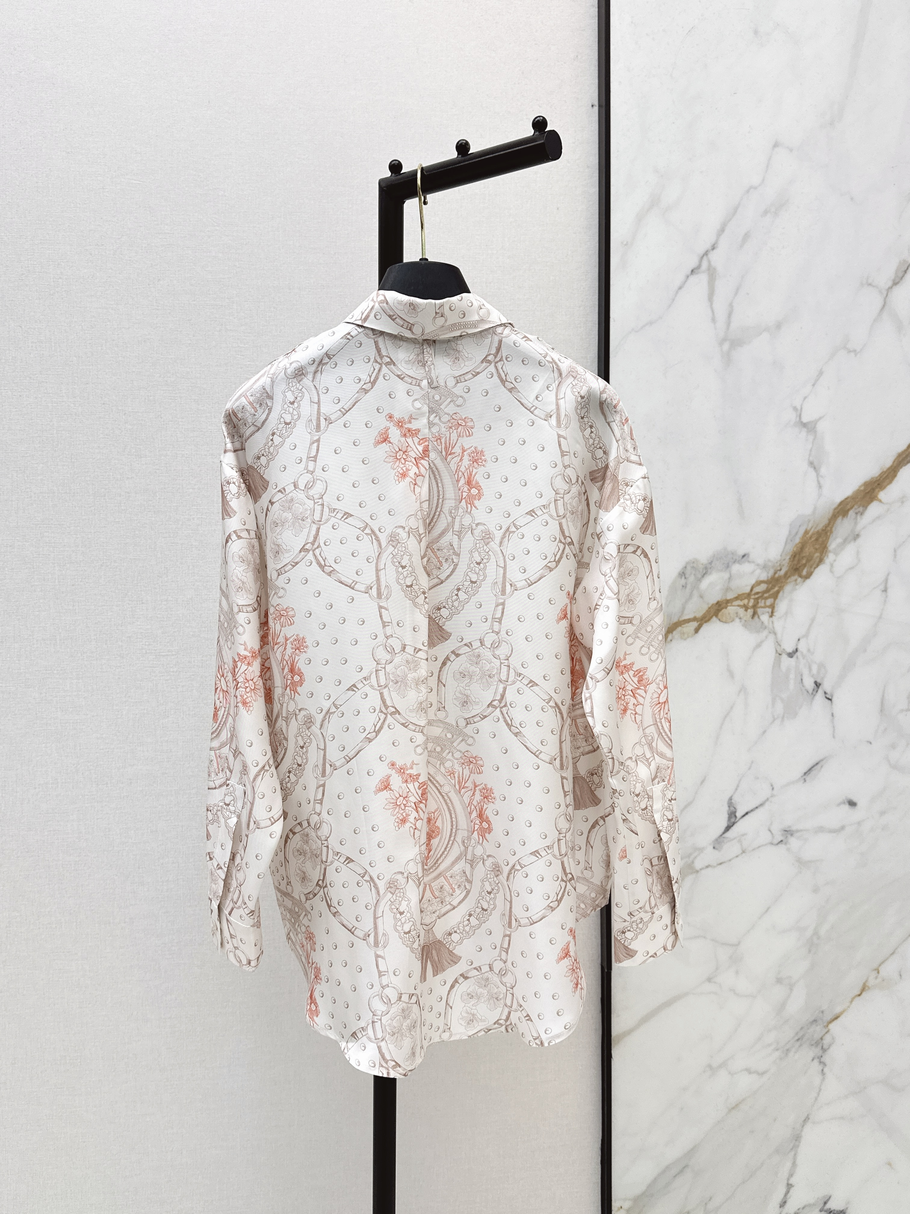 Herm New print silk shirt