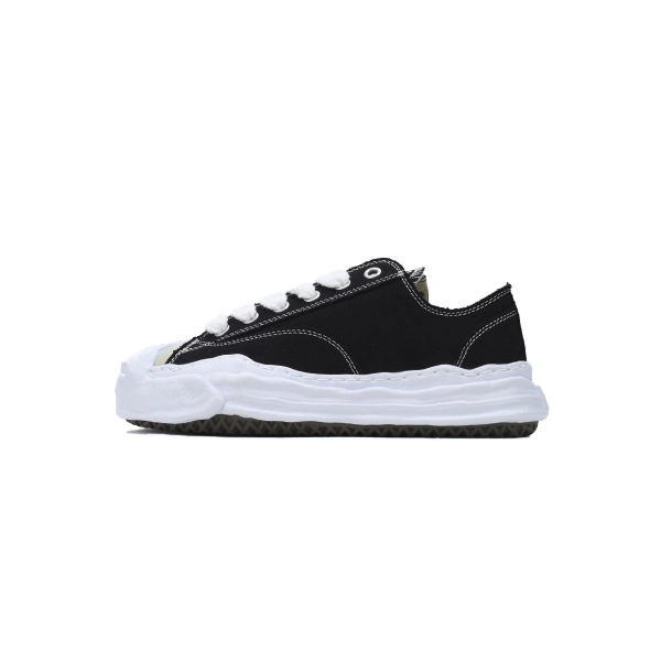 Mihara Yasuhiro Hank OG Sole Canvas Low Black And White NO.777