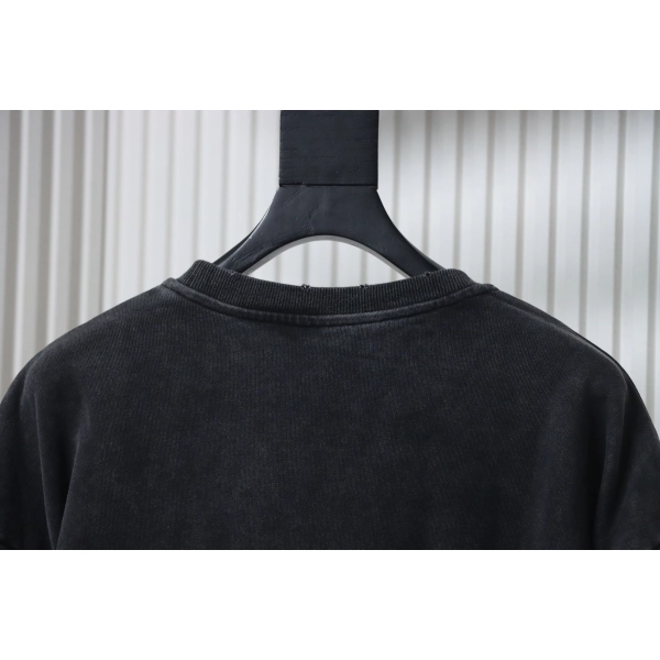 Balenciaga Clothes Washed hand-painted letter round-neck hoodie