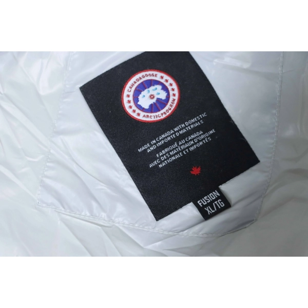 Canada Goose Puff Checkered Down Jacket White