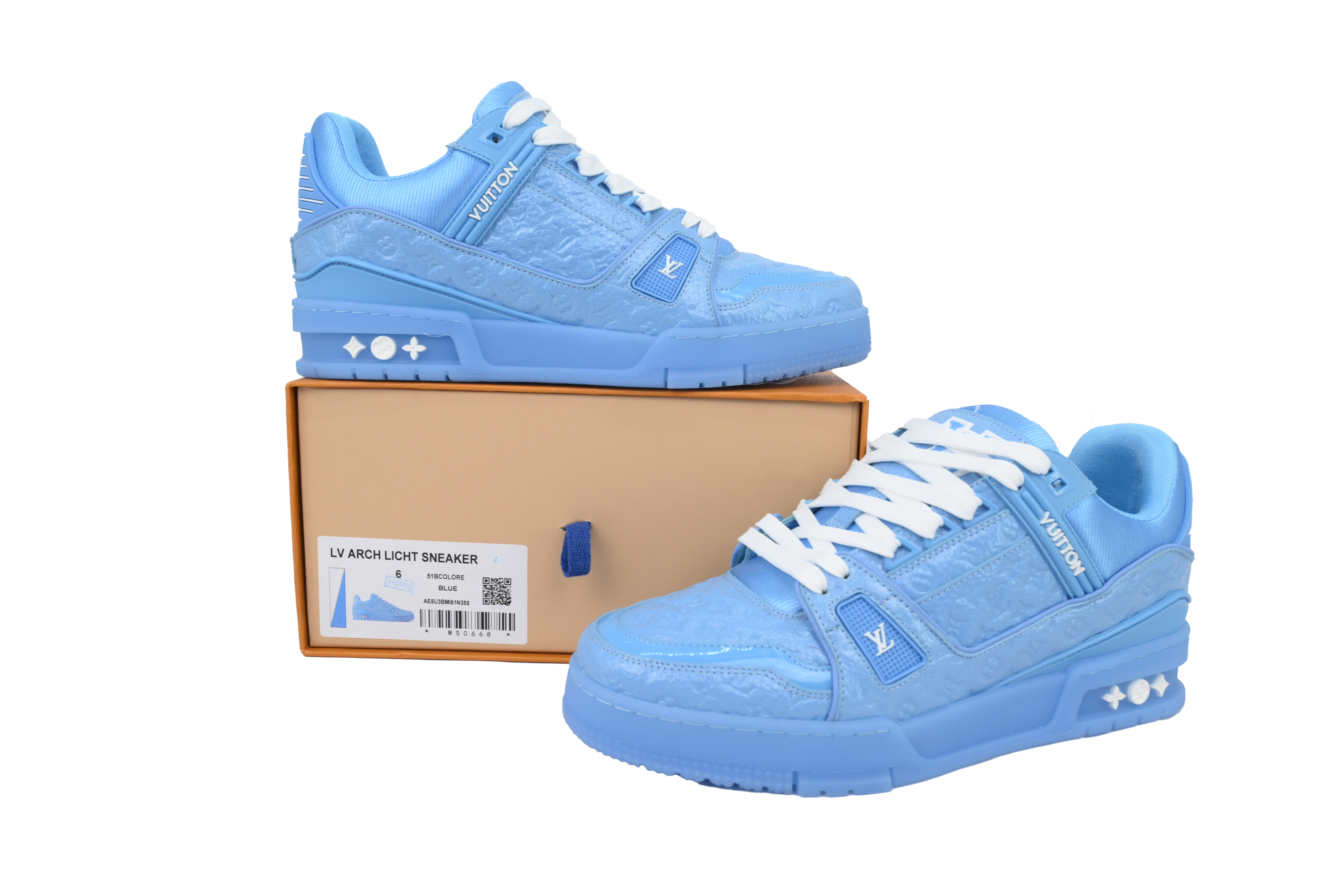 Pkkicks God Batch Louis Vuitton Blue Lychee Patent Leather