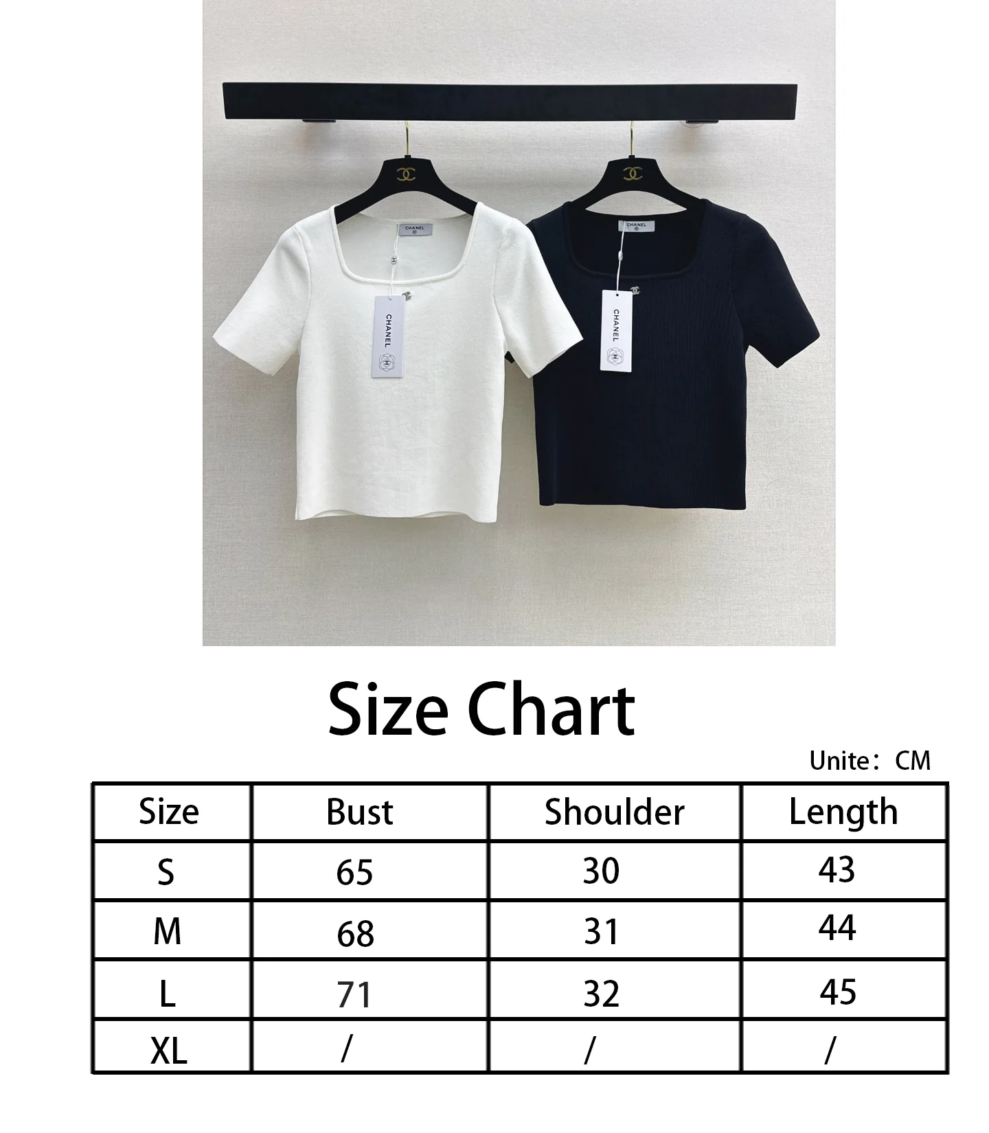 Chan NEW square collar knitwear