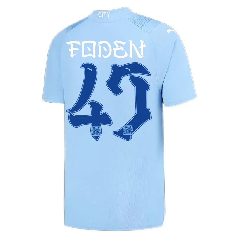2023/24 Manchester City Japanese Tour Printing Home Jersey