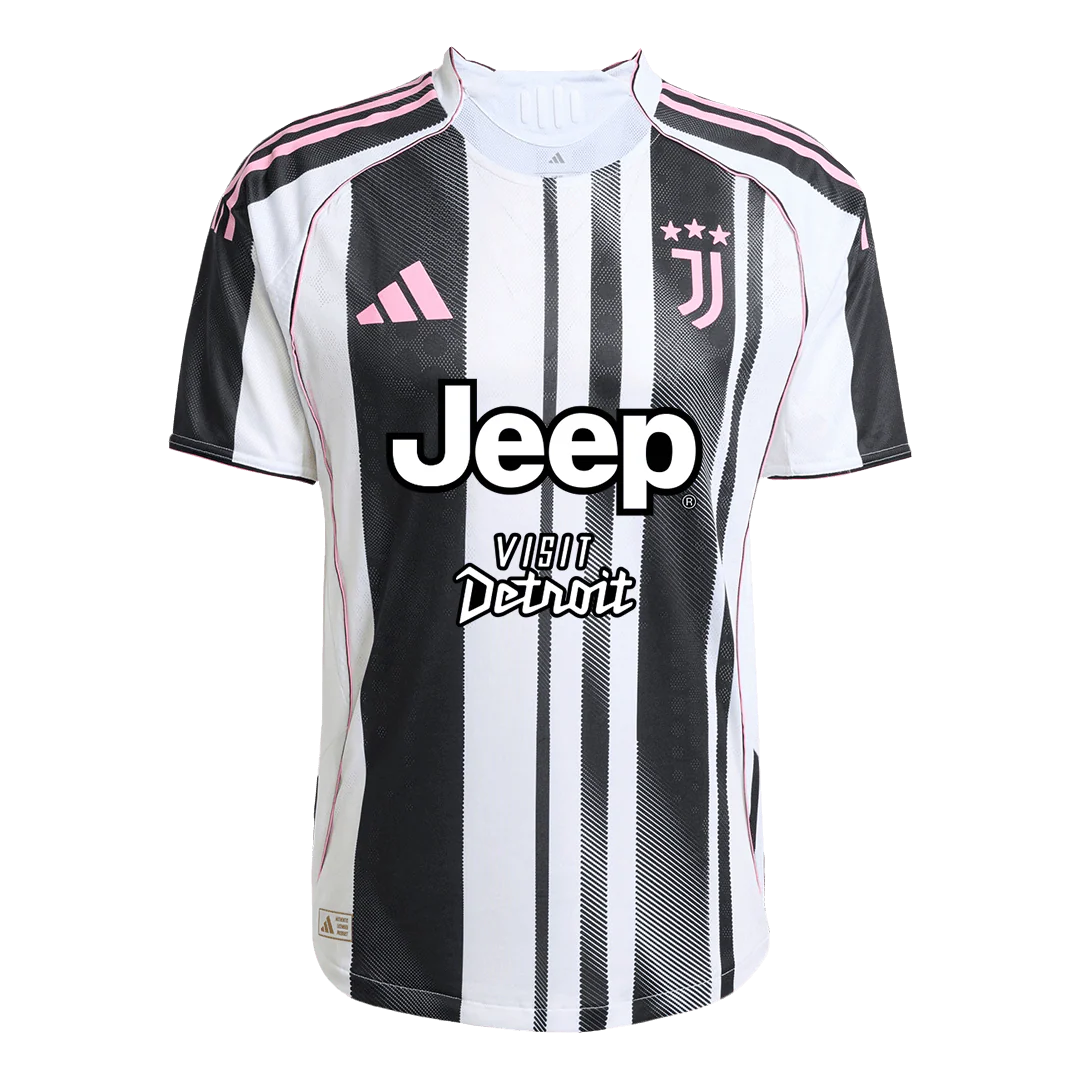 Juventus Player Version Home Soccer Jersey 2025/26 Black&White-Jeep Sponsor