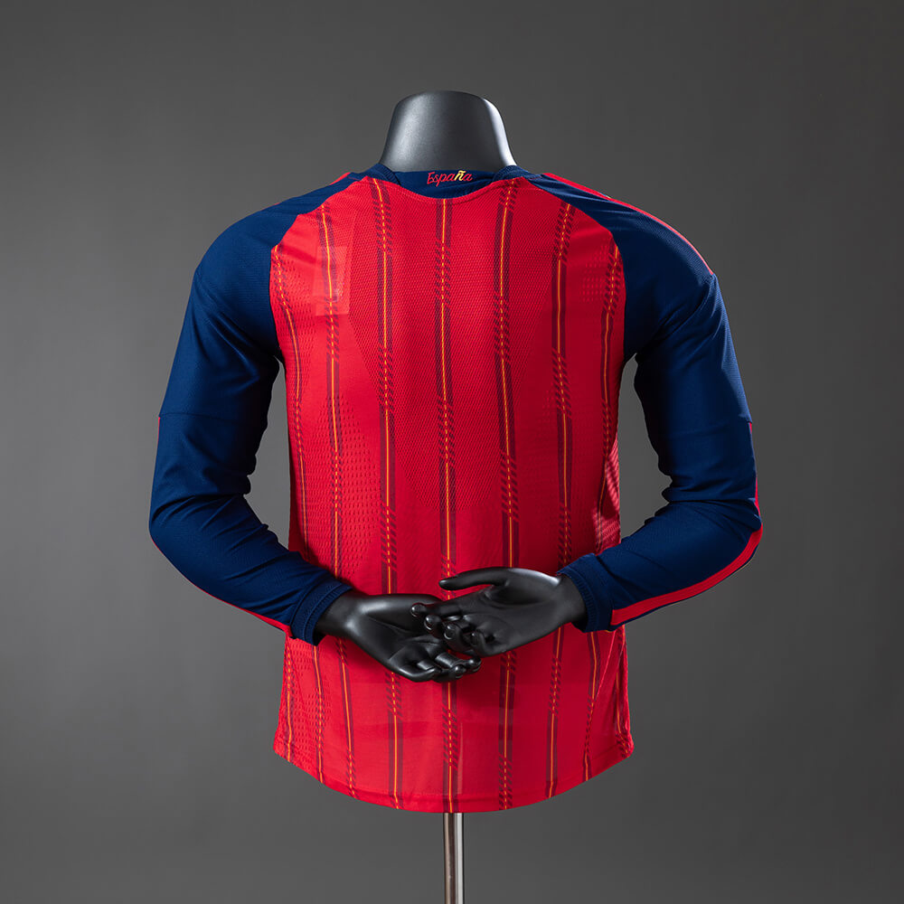 Spain 2026 Home Long Sleeve Authentic Jersey