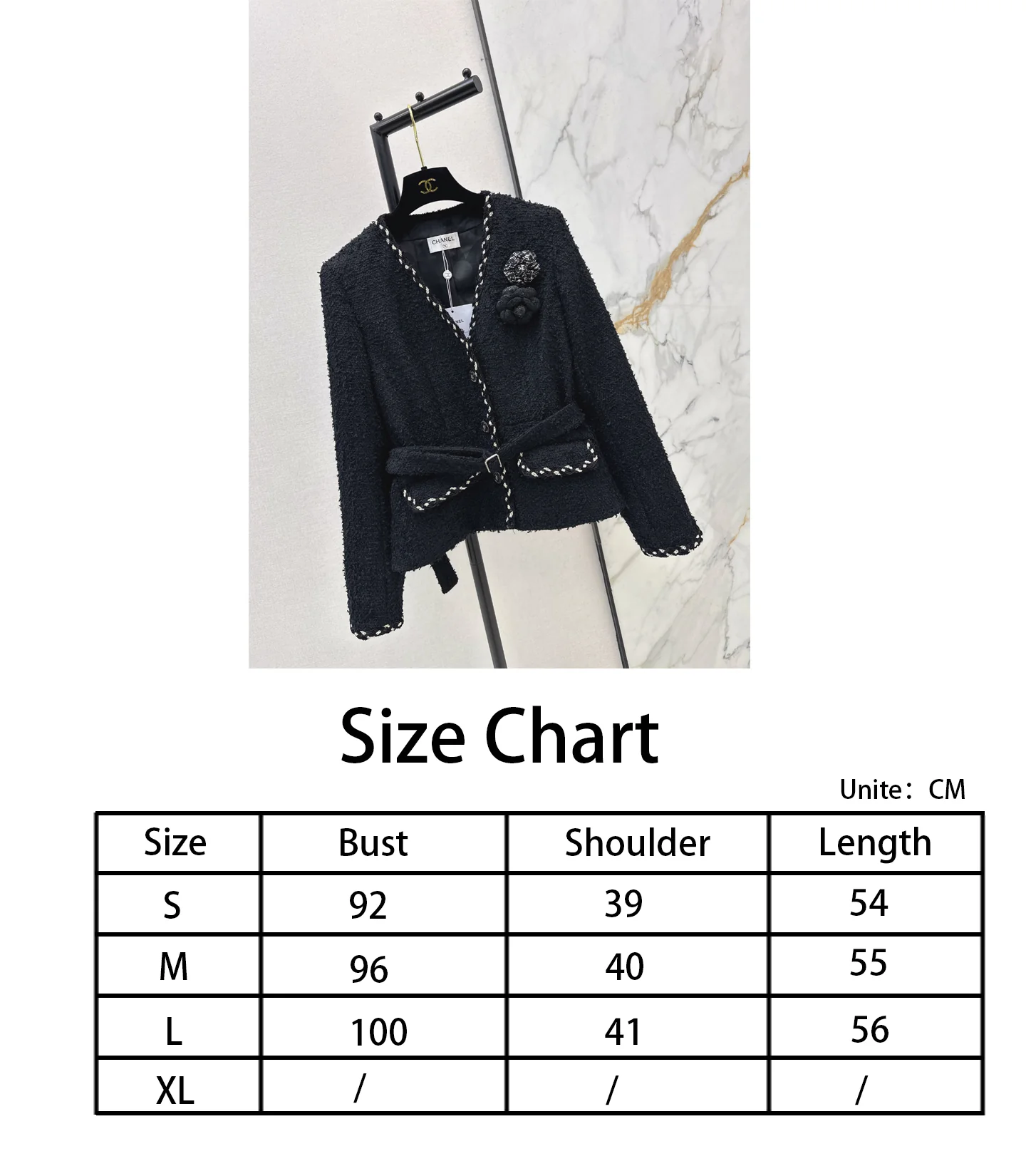 Chan NEW tweed 3d floral woven jacket