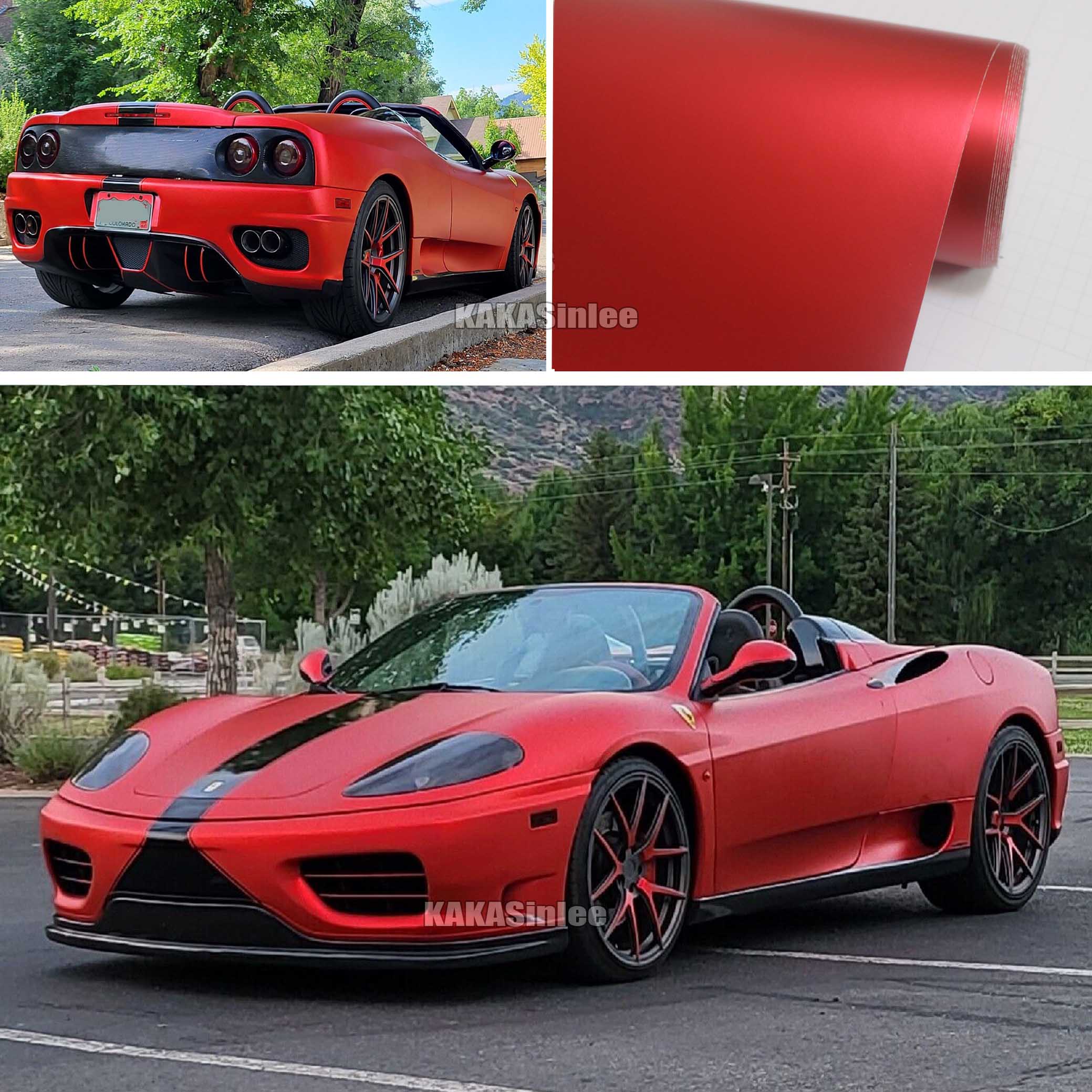 (PET) Super Satin Ceramics Metal Vinyl Wrap Sticker
