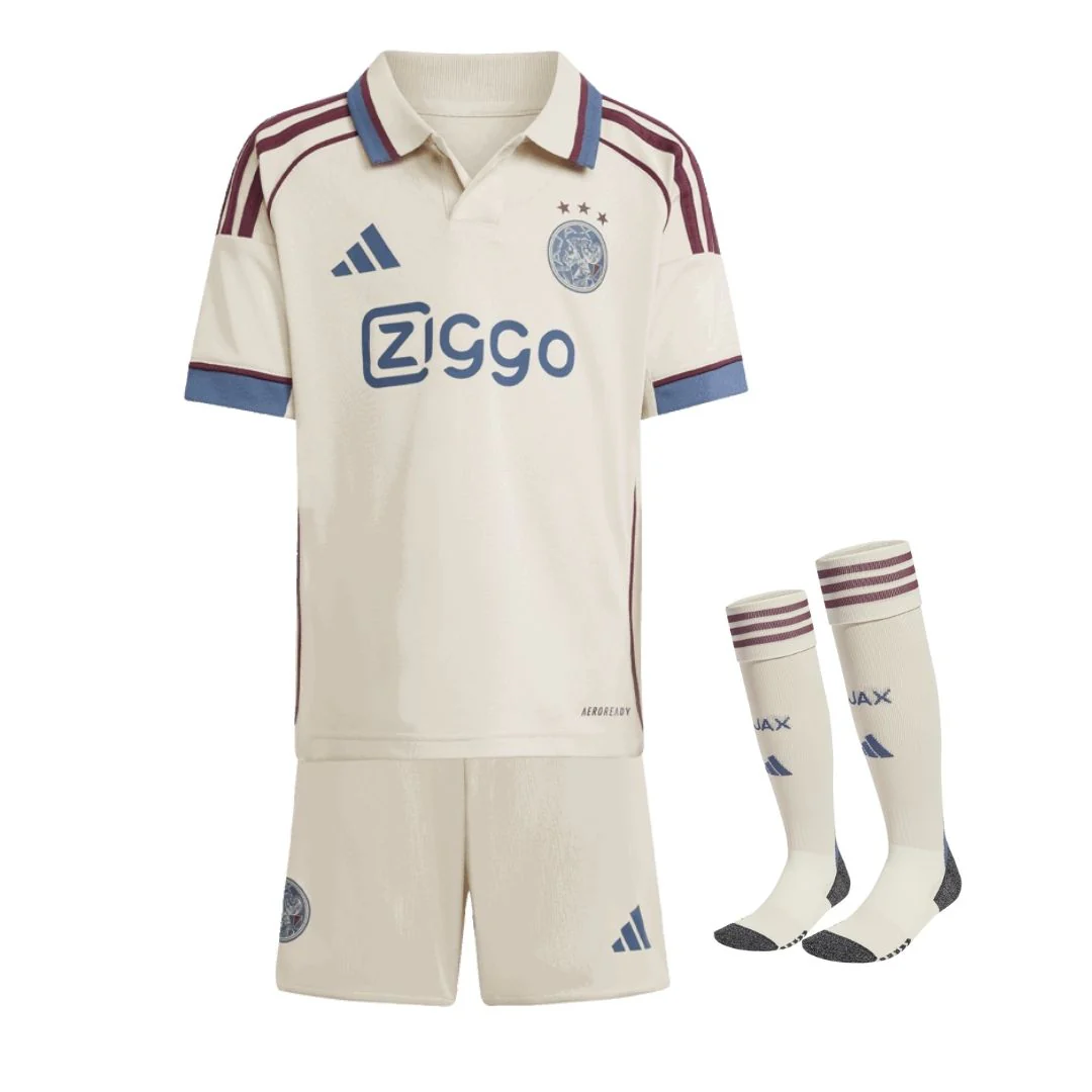 Ajax Kid's Third Away Soccer Full Kit - Jersey+Shorts+Socks 2025/26
