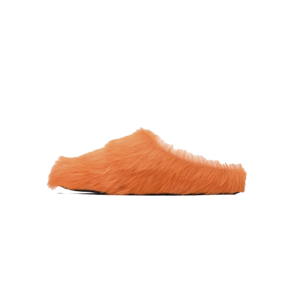 Marni Long-hair Calfskin Fussbett Sabot Orange SBMR000600P412200R09