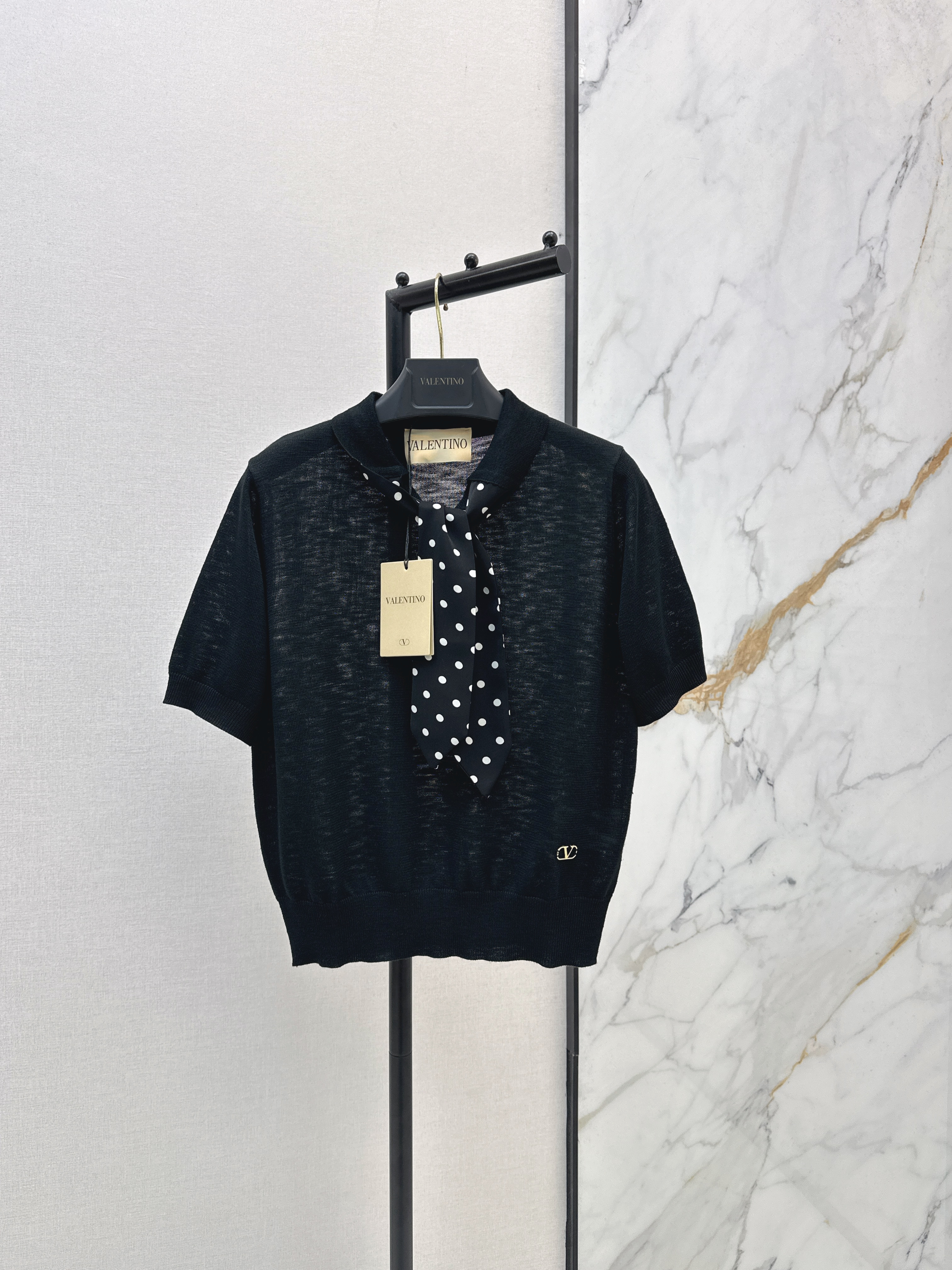 Saint New ribbon short-sleeve top
