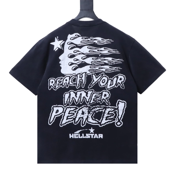 Hellstar  Style Skull Figure Print Short Sleeve Tee