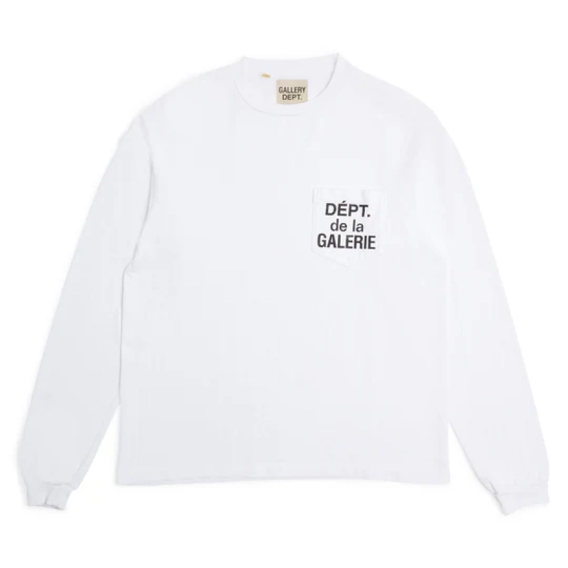 Gallery Dept. De La GALERIE LS Pocket T-shirt White