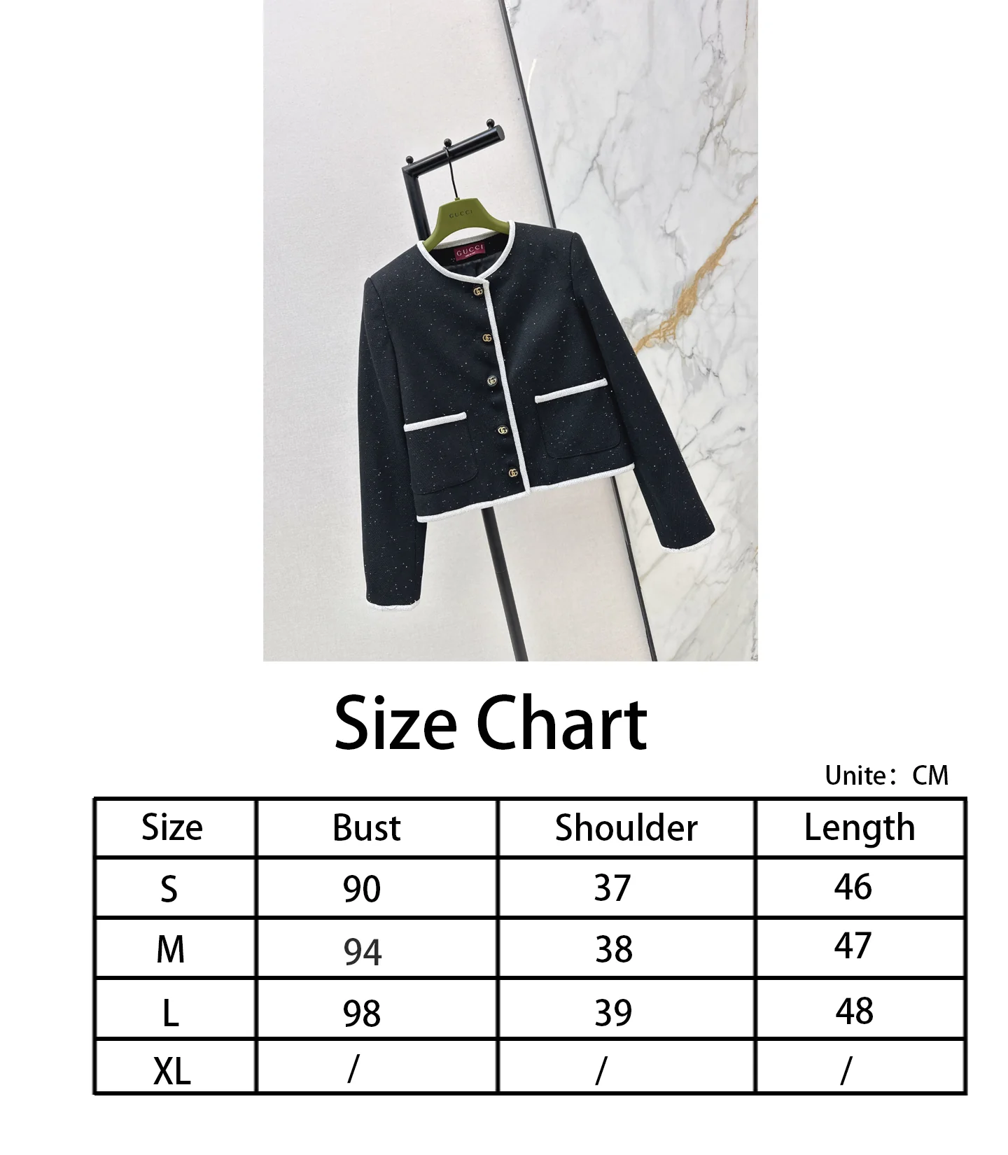 Guc NEW jacquard sequin jacket