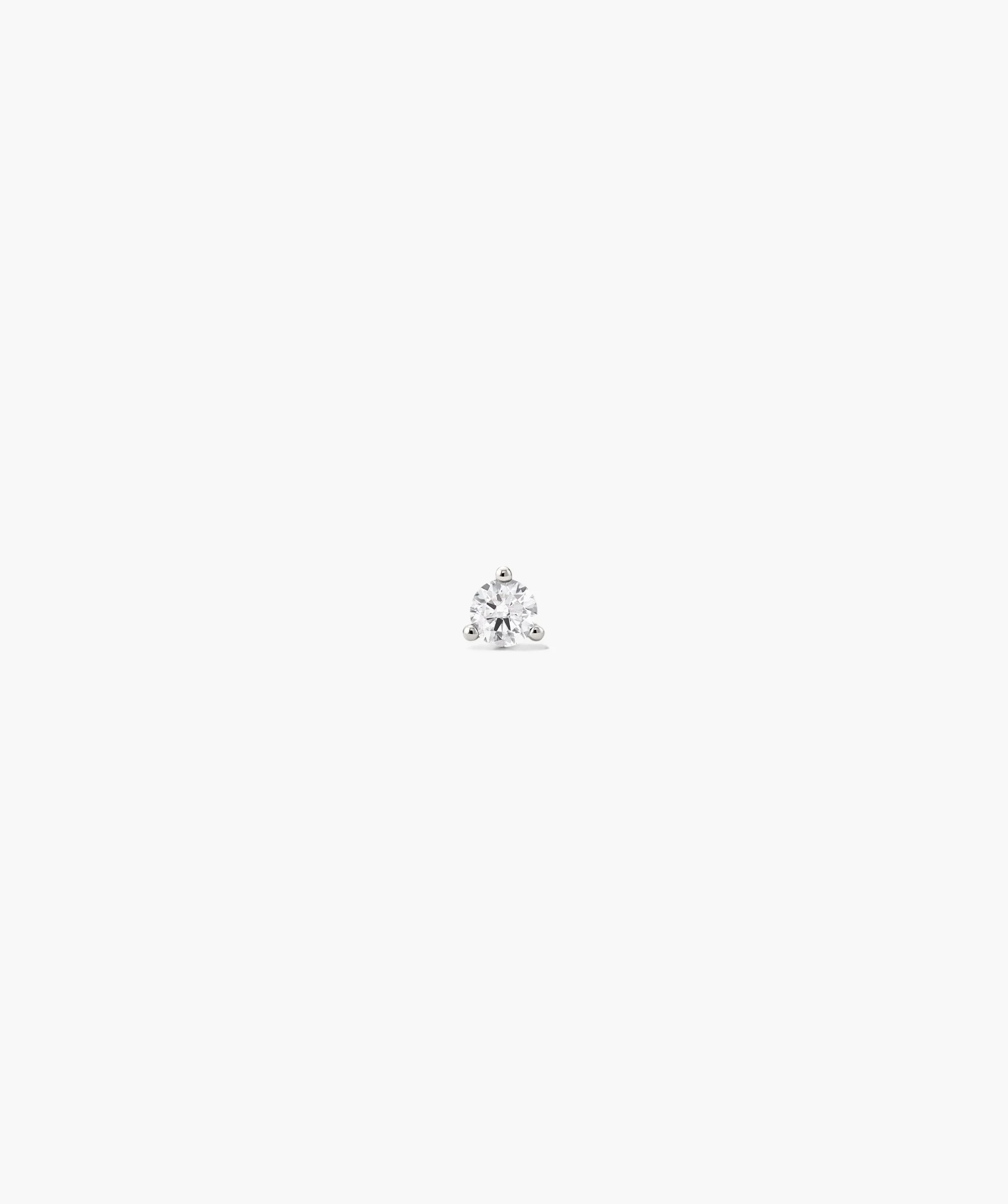 Piercing Studio - Single Round Diamond Flat Back Stud